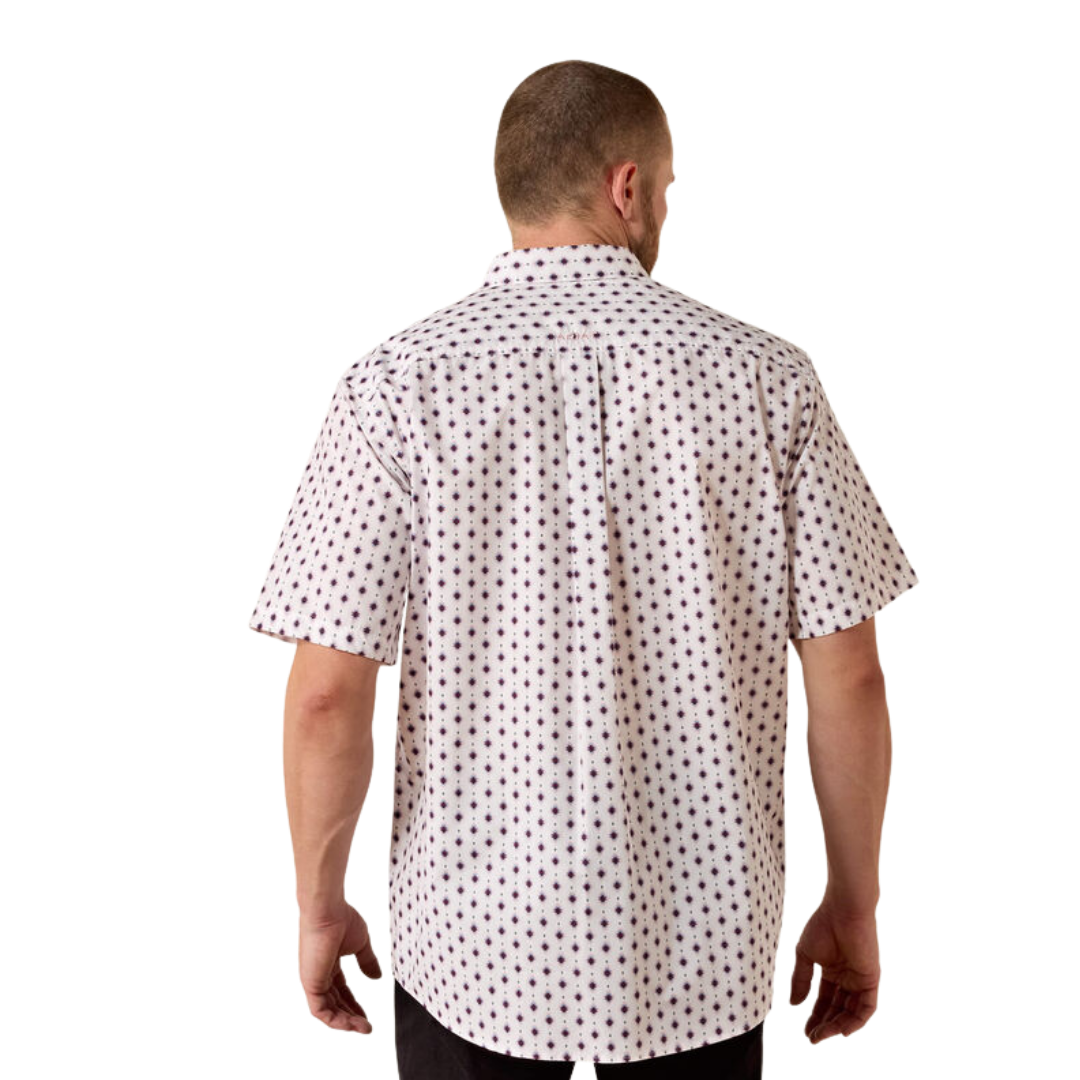 Ariat Men's Tadeo Classic Fit Shirt White Print