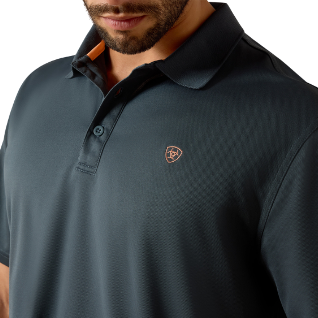 Ariat Men's Tek Polo Dark Slate Grey Shirt