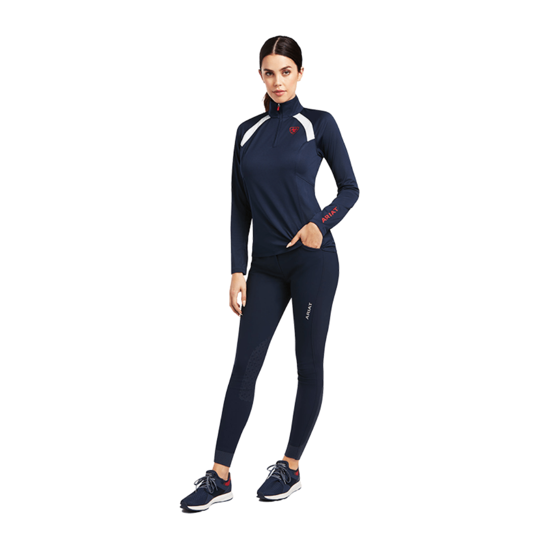 Ariat Women's Sunstopper 2.0 Baselayer Navy Sweatshirt