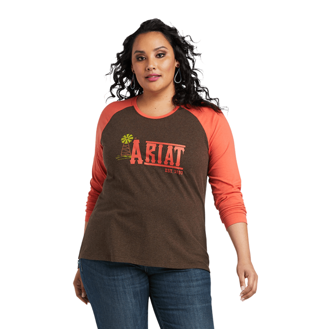 Ariat Women's Real Graphic Orange Tee Shirt