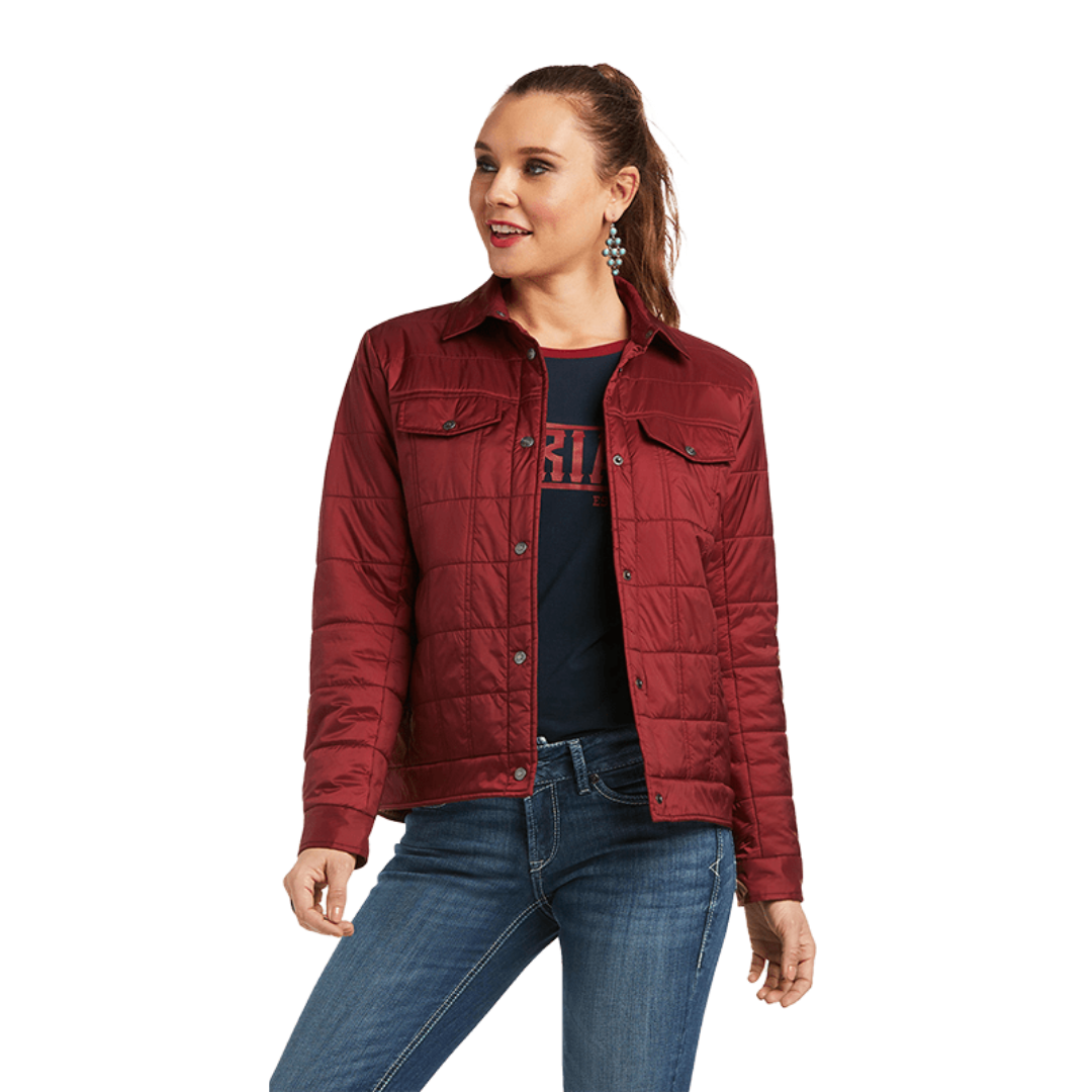 Ariat Women's Puffer Trucker Red Jacket