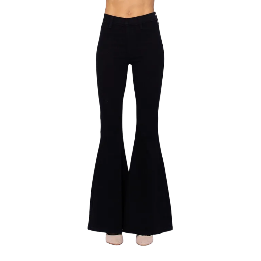 Judy Blue Women's Super Flare Black Jeans