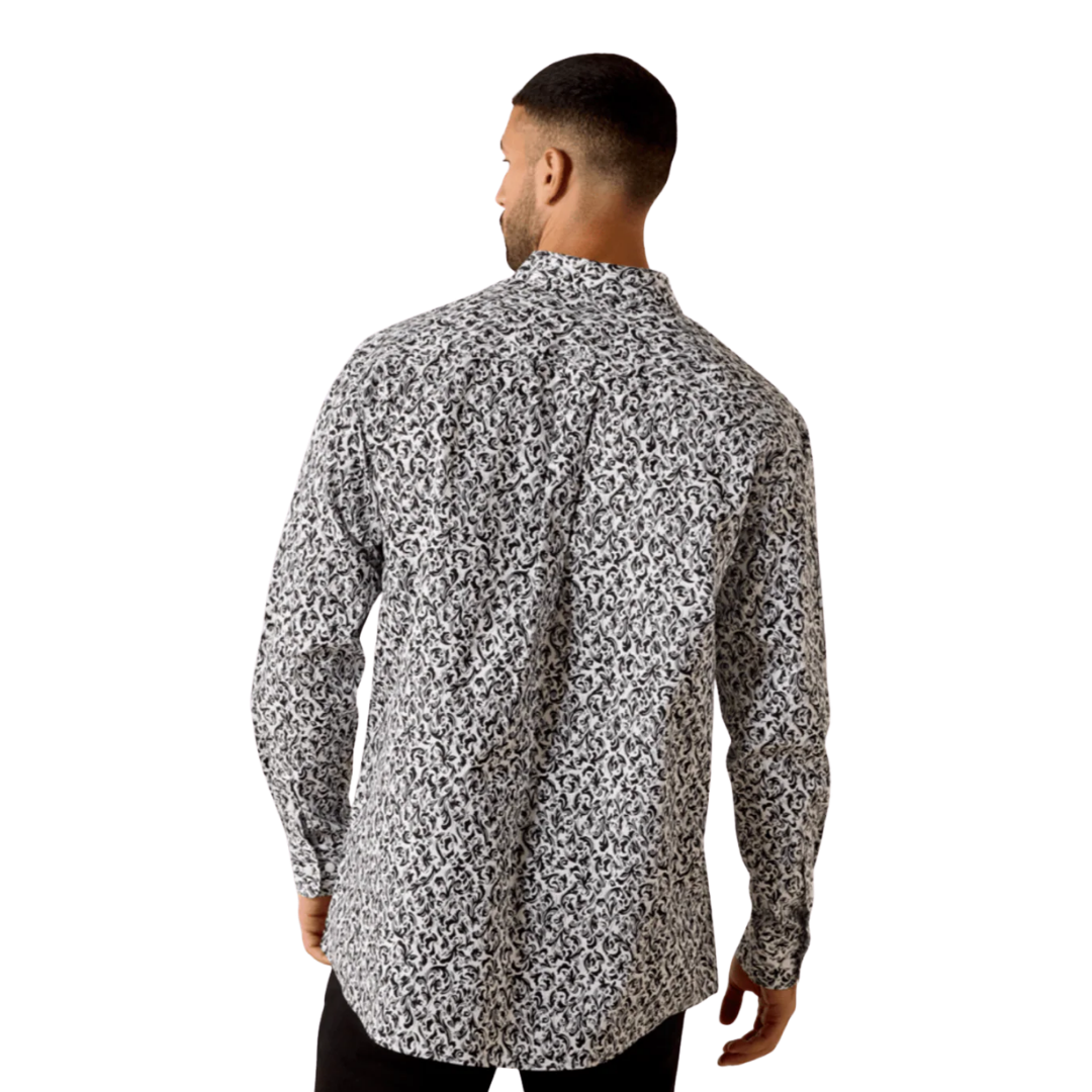 Ariat Men's Team Janson Long Sleeve Grey Shirt