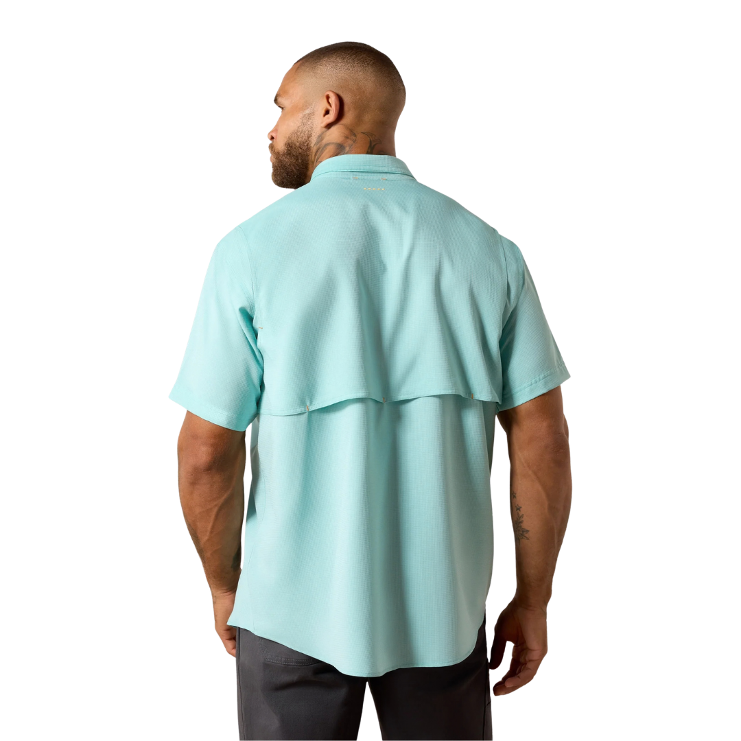 Ariat Men's VentTEK DuraStretch Work Blue Shirt