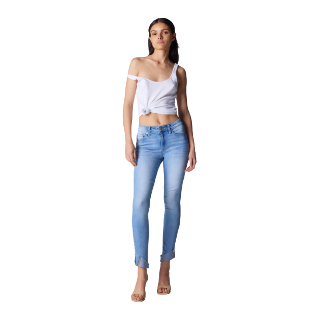 Ceros Women's Sophia Skinny Malibu Blue Jeans