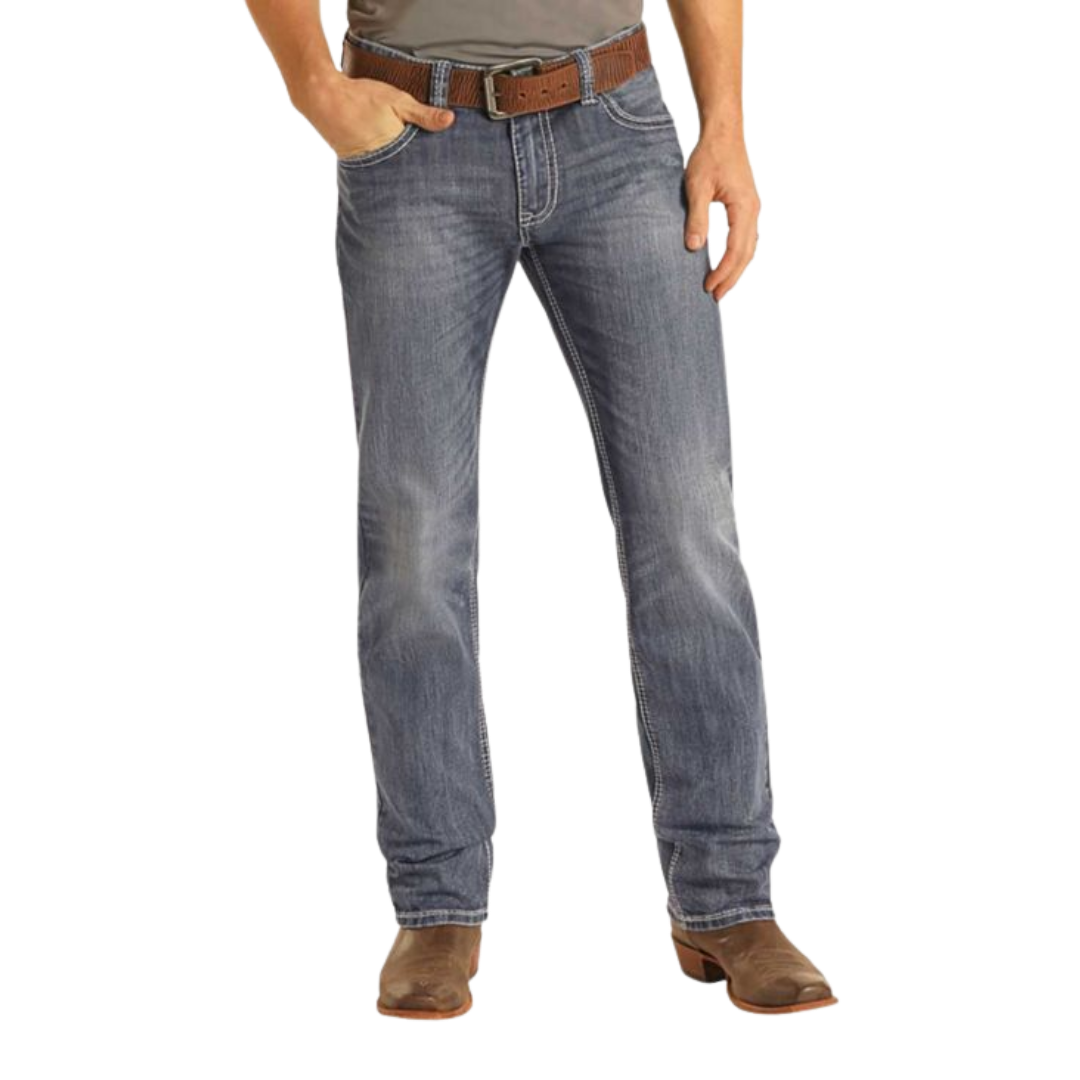 Panhandle Slim Men's Vintage Revolver Straight Blue Jeans