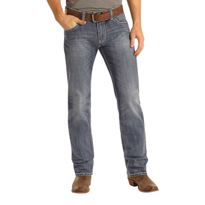 Panhandle Slim Men's Vintage Revolver Straight Blue Jeans