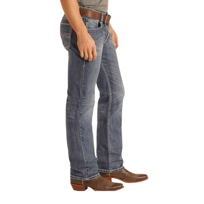 Panhandle Slim Men's Vintage Revolver Straight Blue Jeans