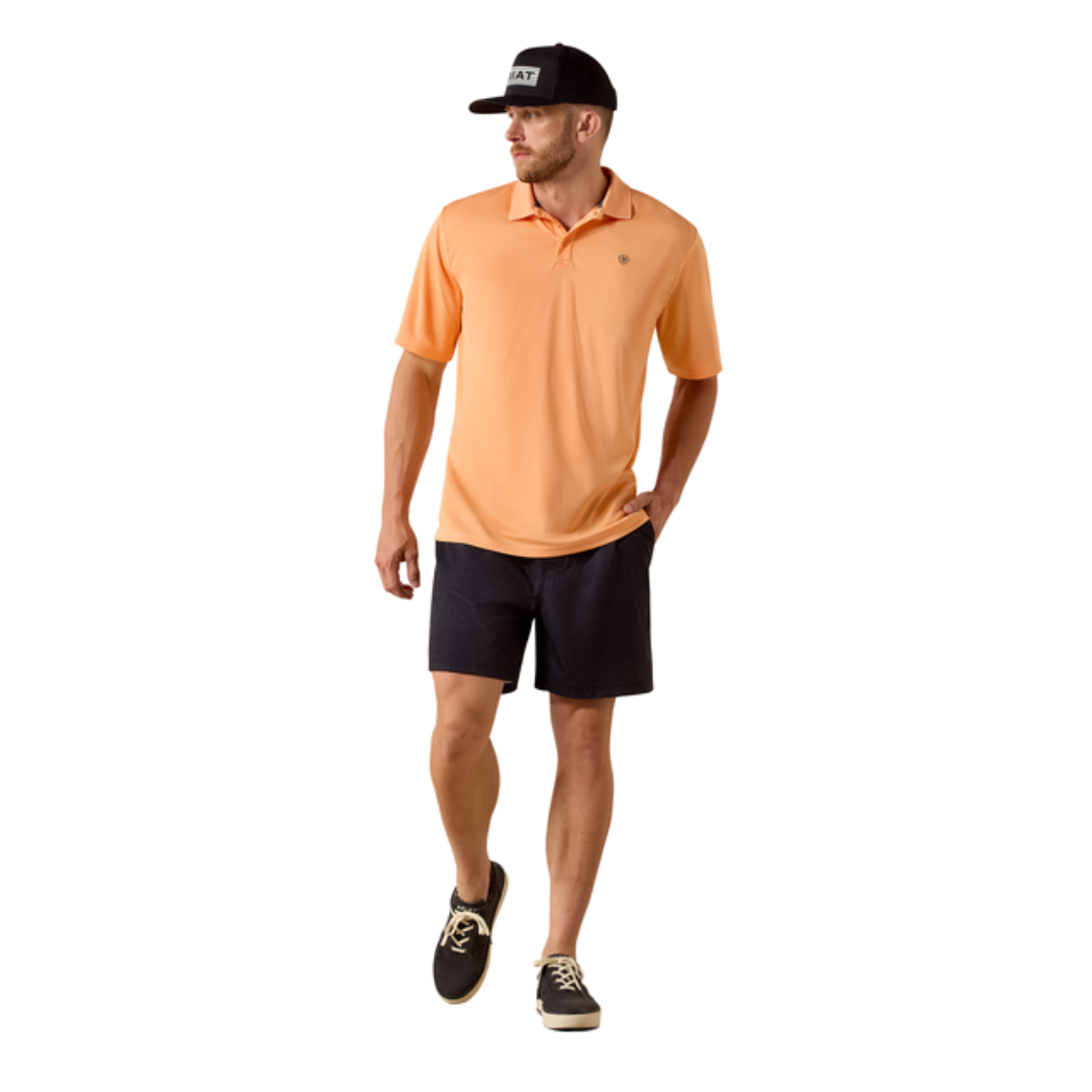 Ariat Men's Polo Cantaloupe Orange Shirt