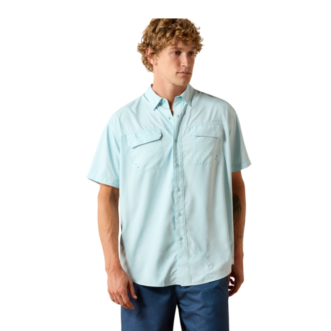 Ariat Men's Outbound Glow Performance Blue Shirt