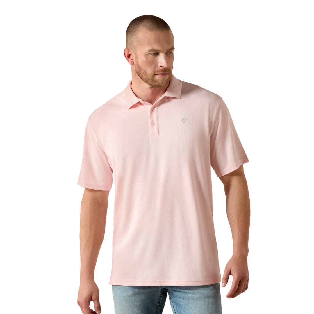 Ariat Men's Polo Performance Icy Pink Shirt