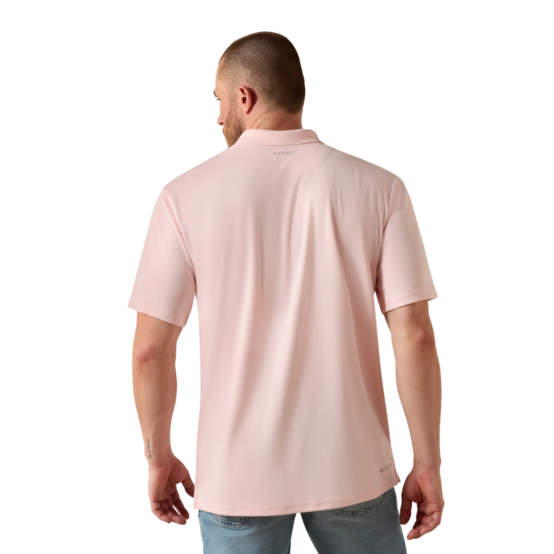 Ariat Men's Polo Performance Icy Pink Shirt