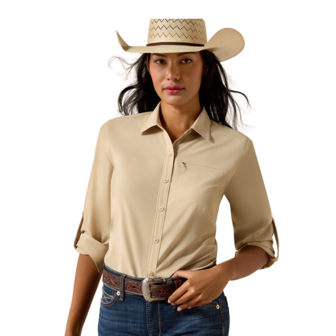 Ariat Women's Pepper Cooling Light Brown Shirt