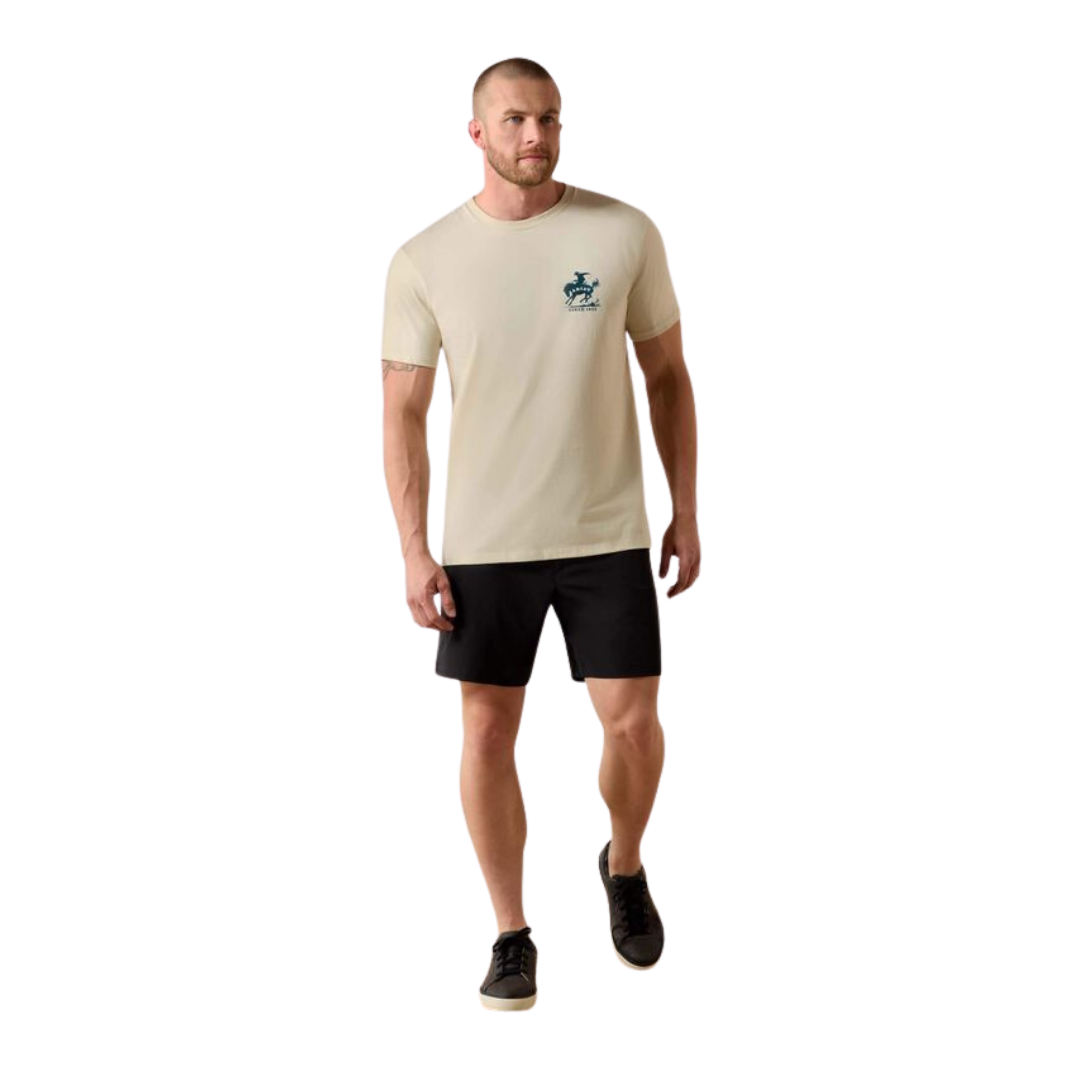 Ariat Men's Split Freedom Painted Light Brown Tee Shirt