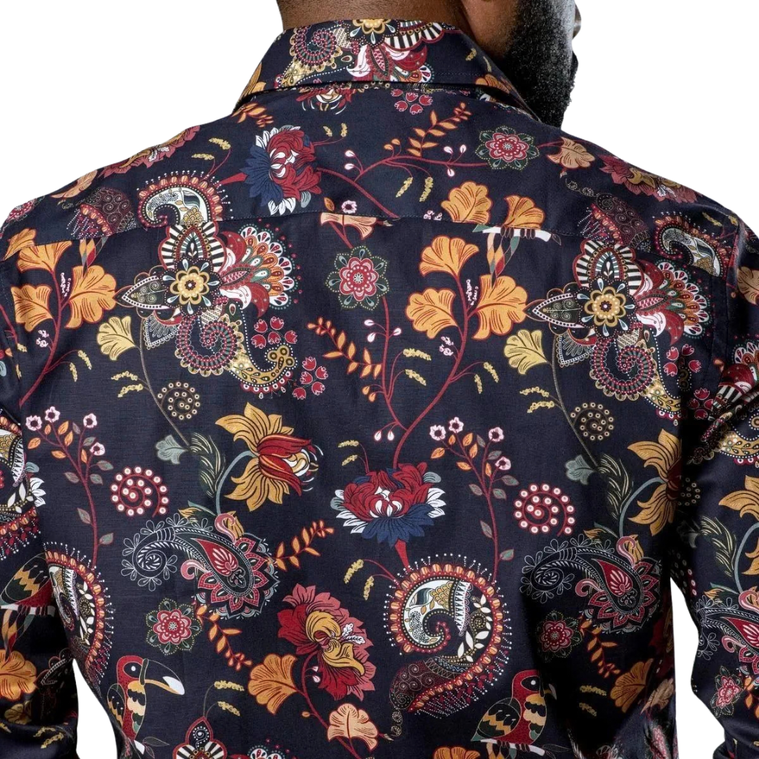 Ranger's Usa Men's Rafael Amaya Luxury Floral Multicolor Shirt