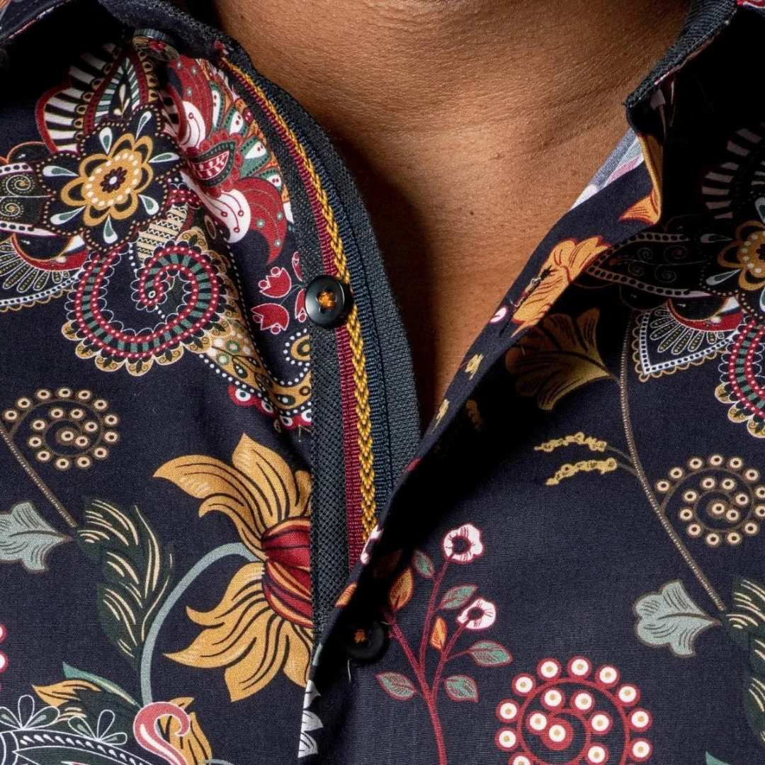 Ranger's Usa Men's Rafael Amaya Luxury Floral Multicolor Shirt