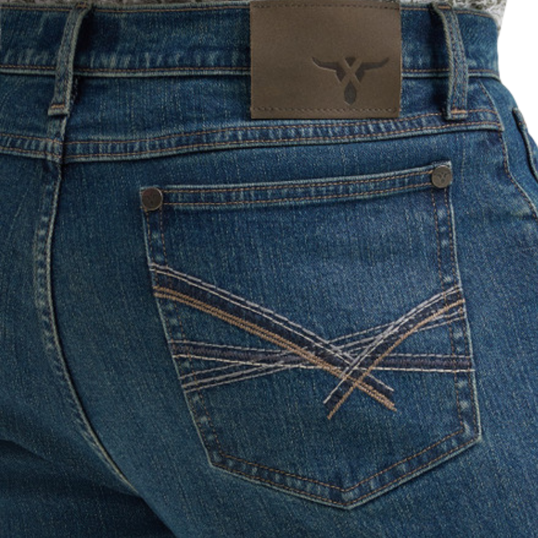 Wrangler Men's 20X Vintage Boot Wagoner Blue Jeans