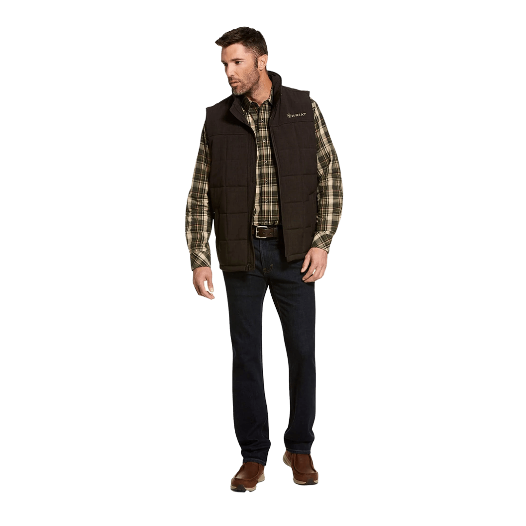 Ariat Men's Crius Espresso Concealed Brown Vest