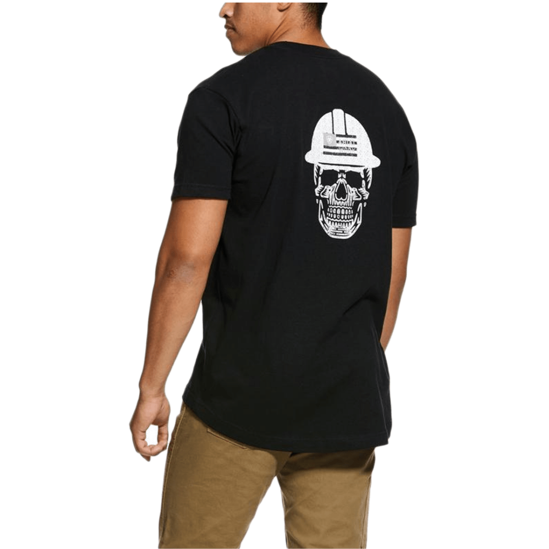 Ariat Men's Rebar Cotton Strong Roughneck Black Tee Shirt