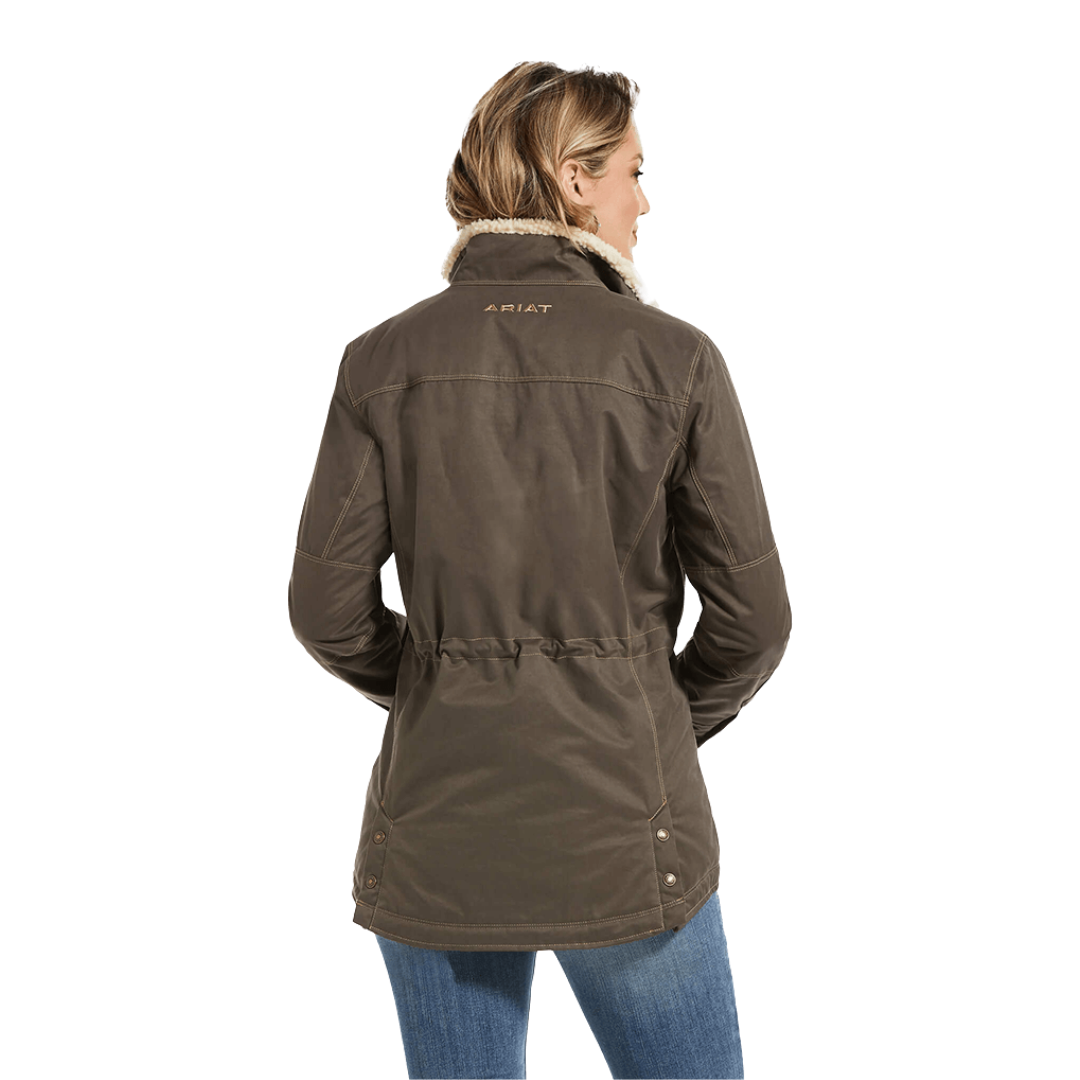 Ariat Women's Real Banyan Bark Grizzly Insulated Brown Jacket