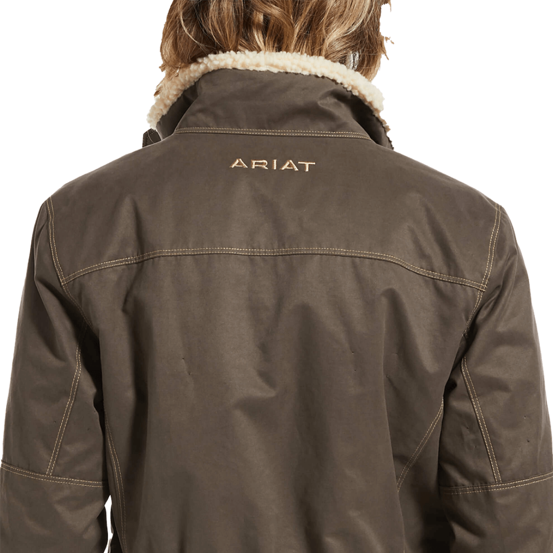 Ariat Women's Real Banyan Bark Grizzly Insulated Brown Jacket
