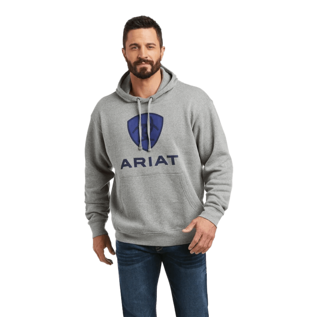 Med Heather Cobalt Hoodie