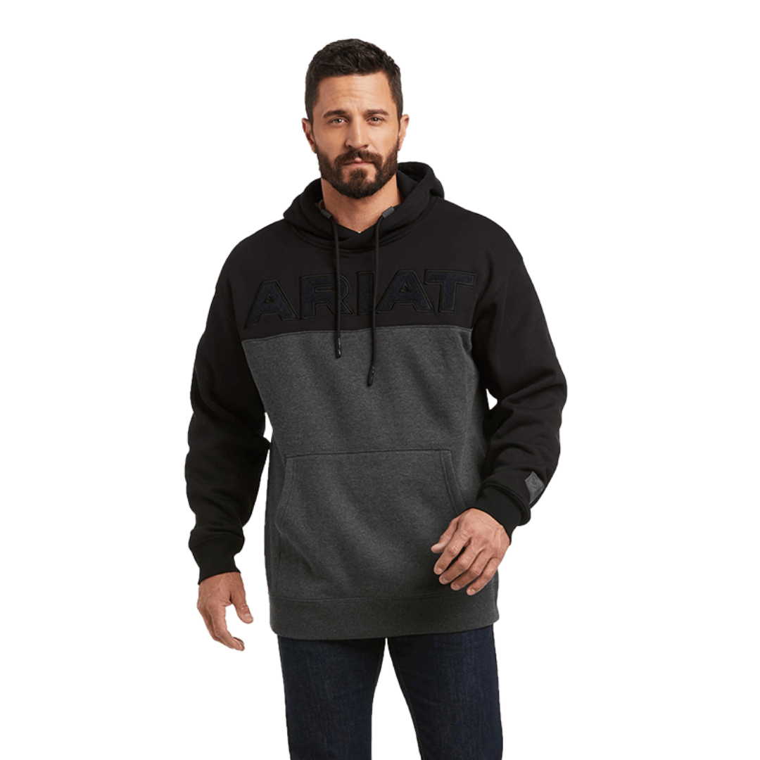 Ariat Men's Lifted Chenille Black Hoodie Sweatshirt