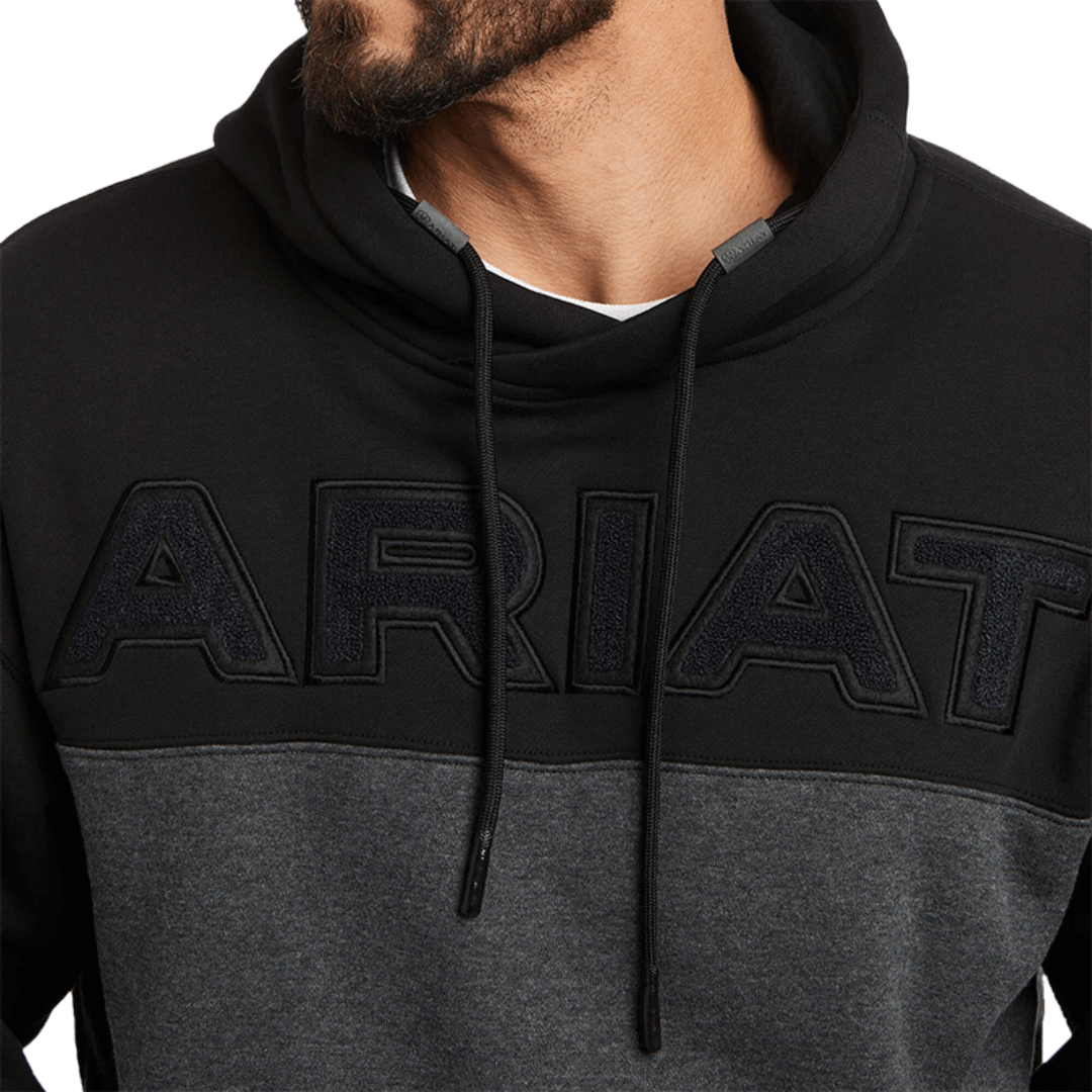 Ariat Men's Lifted Chenille Black Hoodie Sweatshirt