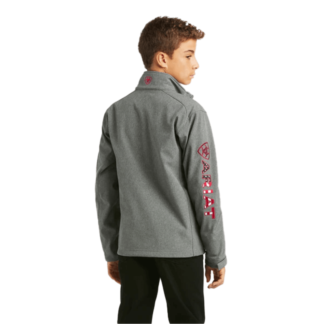 Ariat Boy's Logo 2.0 Charcoal Softshell Jacket