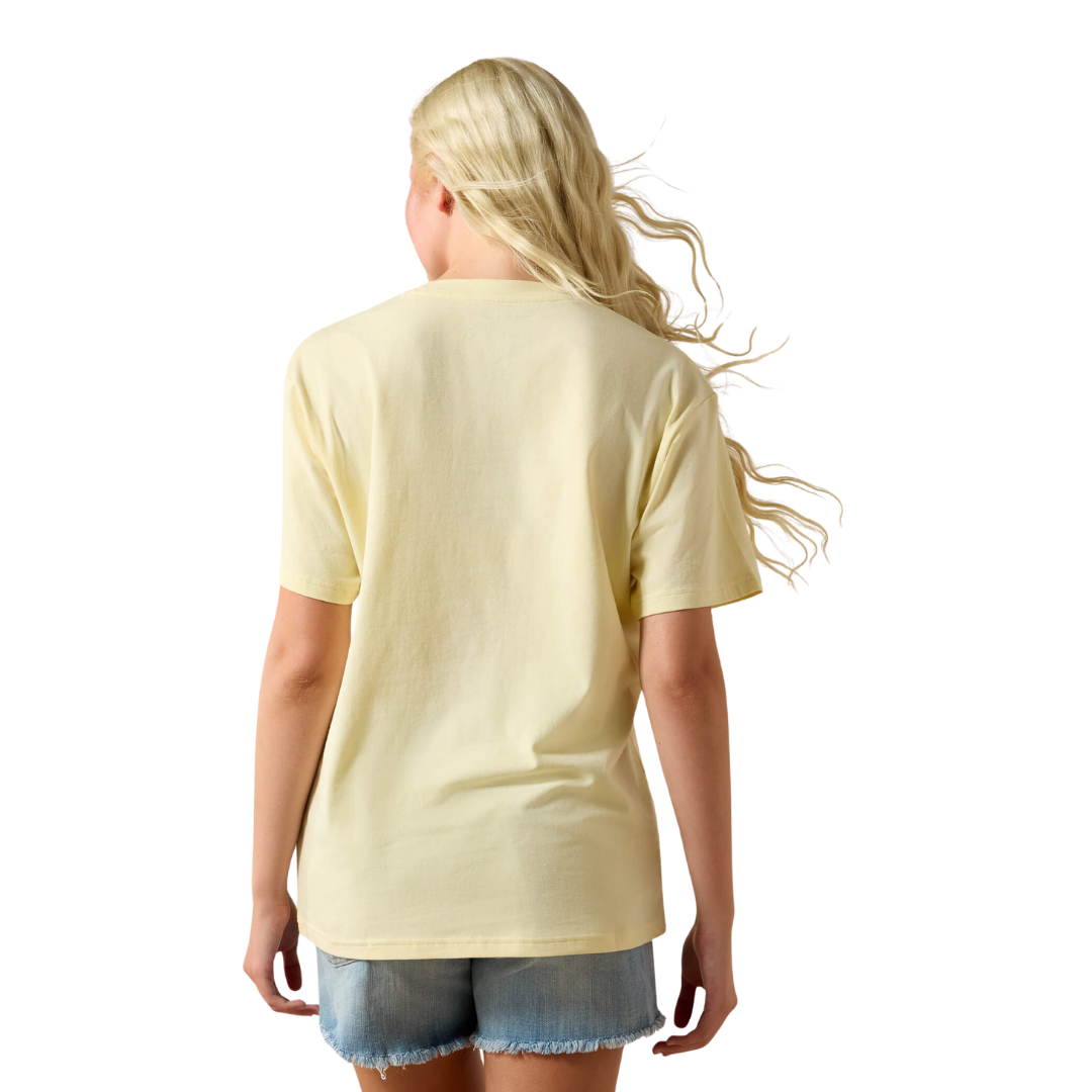 Ariat Women's Rodeo Star Boyfriend Yellow T-Shirt