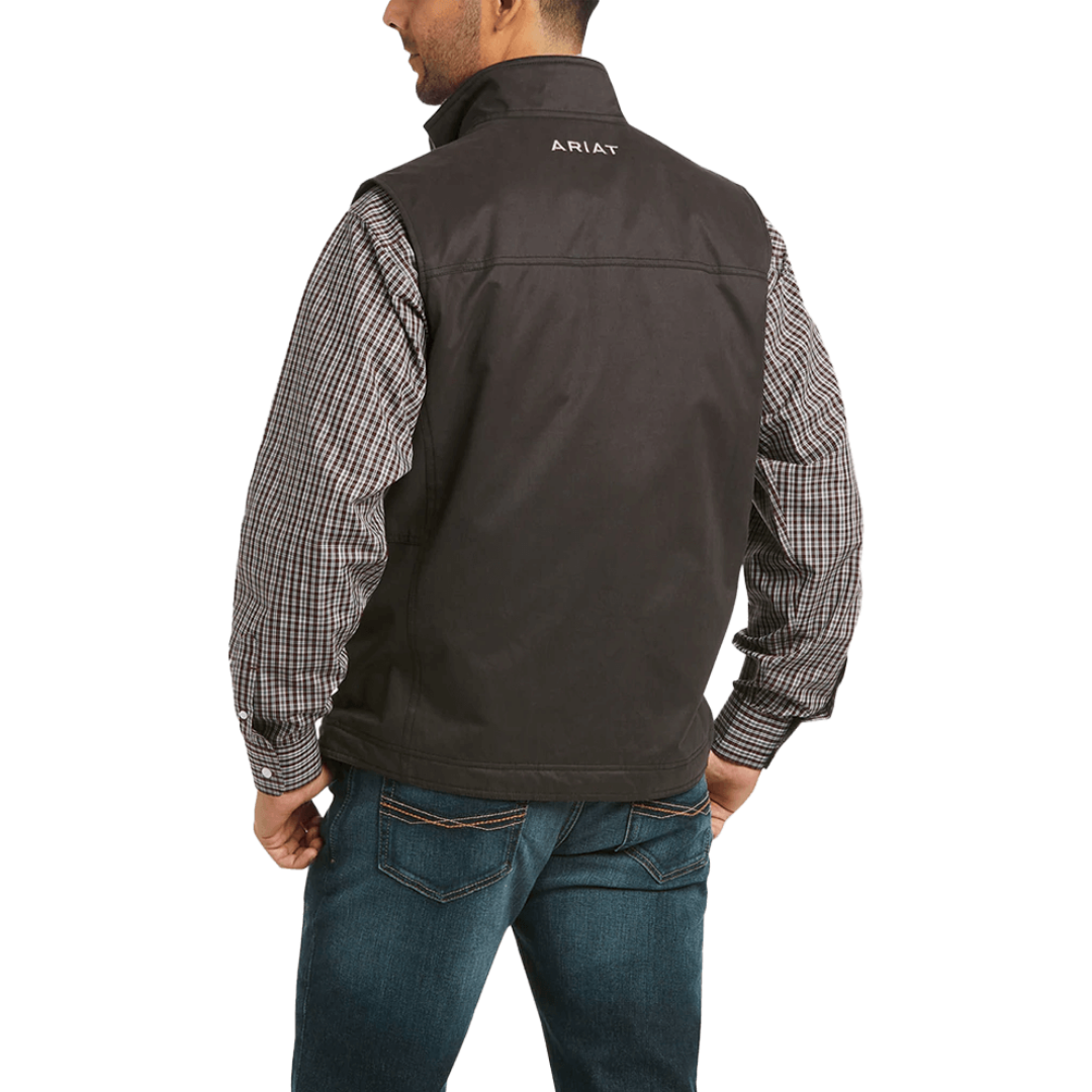 Ariat Men's Grizzly Canvas Espresso Insulated Vest