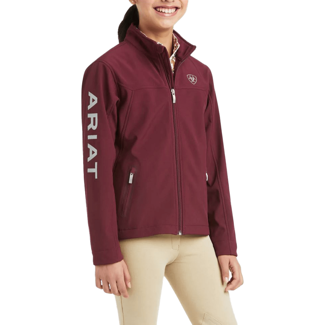 Ariat Youth New Team Windsor Wine Softshell Jacket