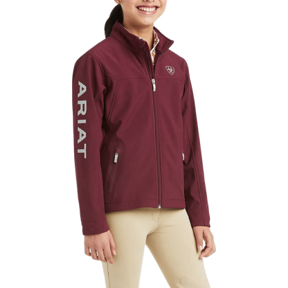 Ariat Youth New Team Windsor Wine Softshell Jacket