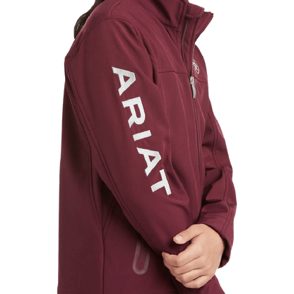 Ariat Youth New Team Windsor Wine Softshell Jacket