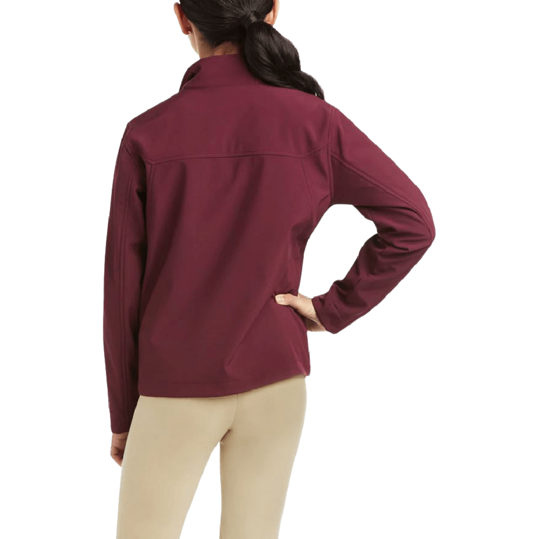 Ariat Youth New Team Windsor Wine Softshell Jacket