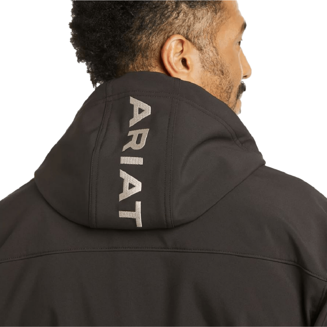 Ariat Men's Vernon Hooded Espresso Softshell Water Jacket