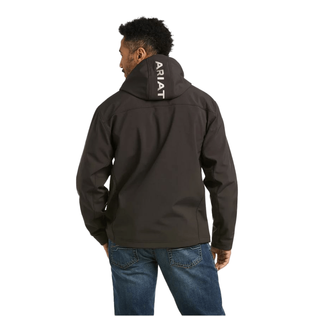 Ariat Men's Vernon Hooded Espresso Softshell Water Jacket