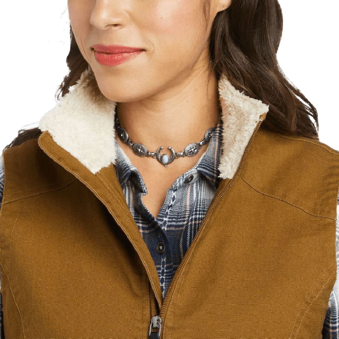 Ariat Women's Outlaw Kelp Forest Light Brown Vest