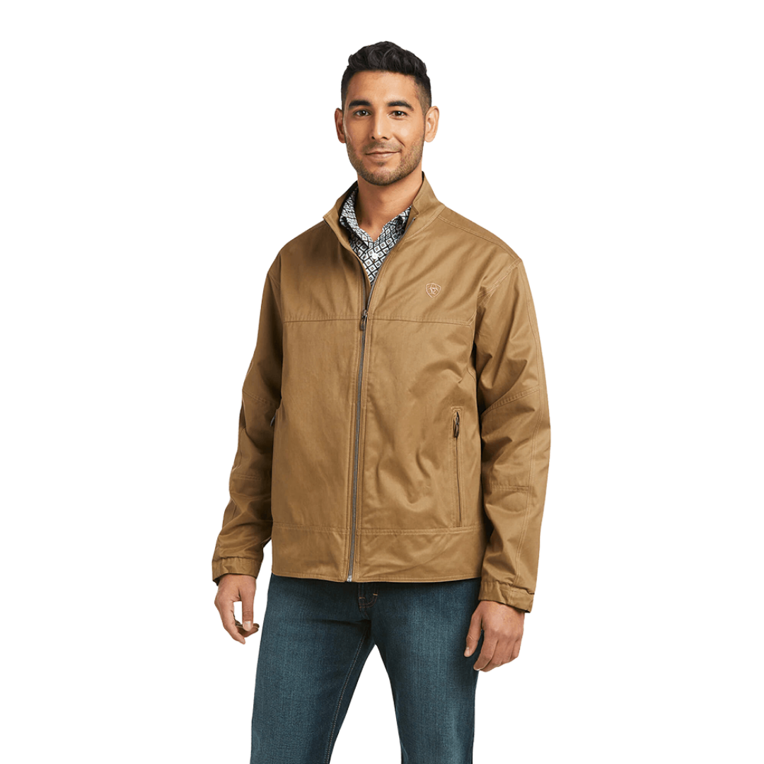 Ariat Men's Grizzly Canvas Lightweight Light Brown Jacket