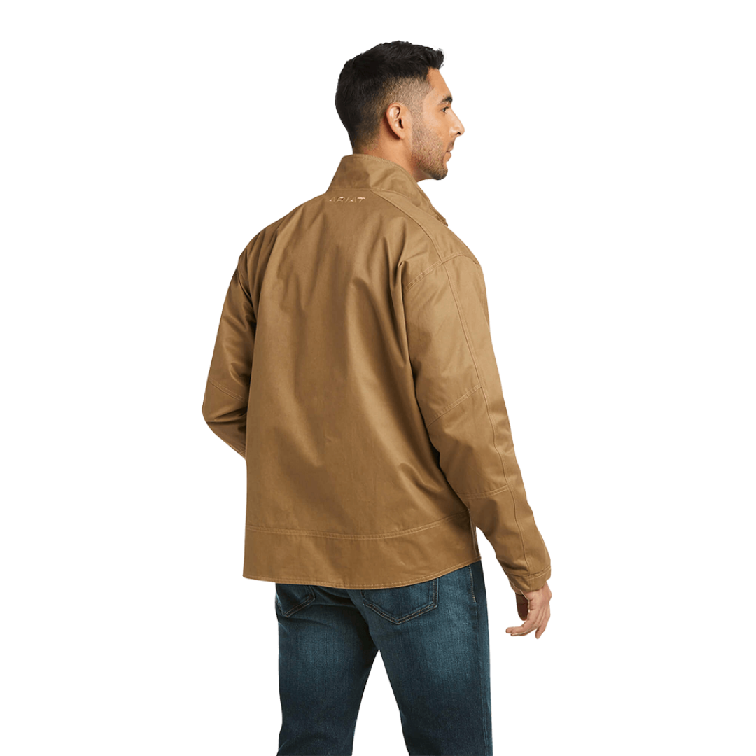 Ariat Men's Grizzly Canvas Lightweight Light Brown Jacket