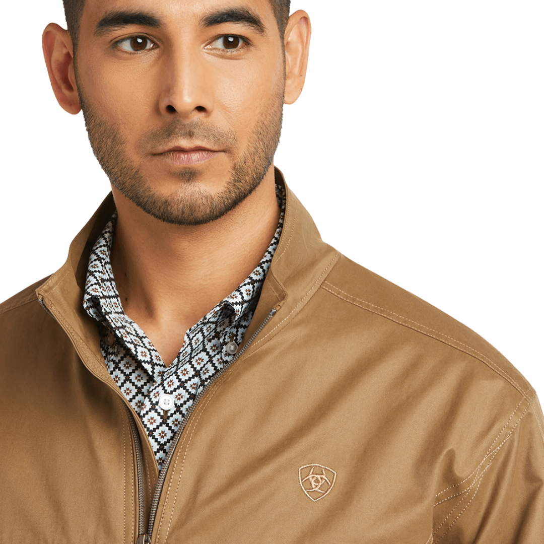 Ariat Men's Grizzly Canvas Lightweight Light Brown Jacket