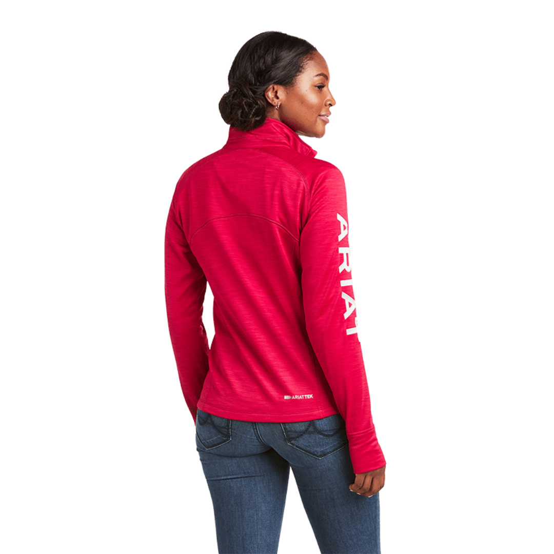 Ariat Women's Half Zip Persian Red Sweatshirt