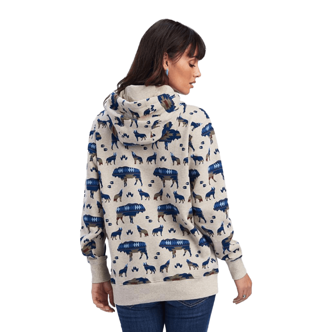 Ariat Women's Real Buffalo Border Allover Multicolor Hoodies