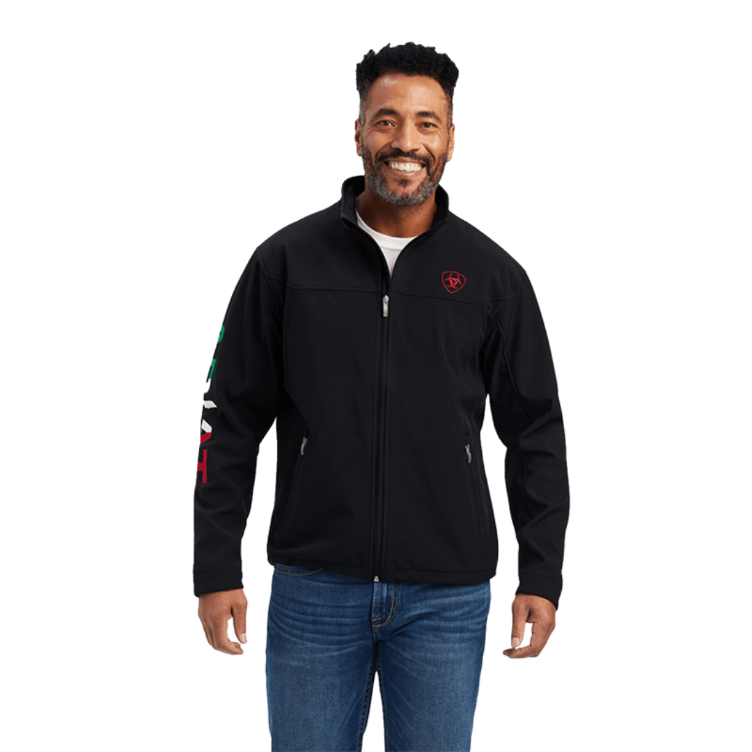Ariat Men's New Team Softshell Mexico Black Jacket
