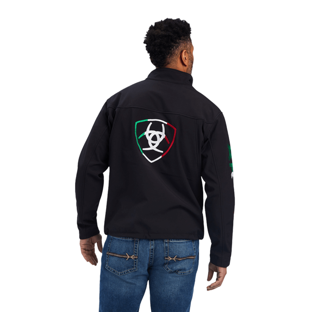 Ariat Men's New Team Softshell Mexico Black Jacket