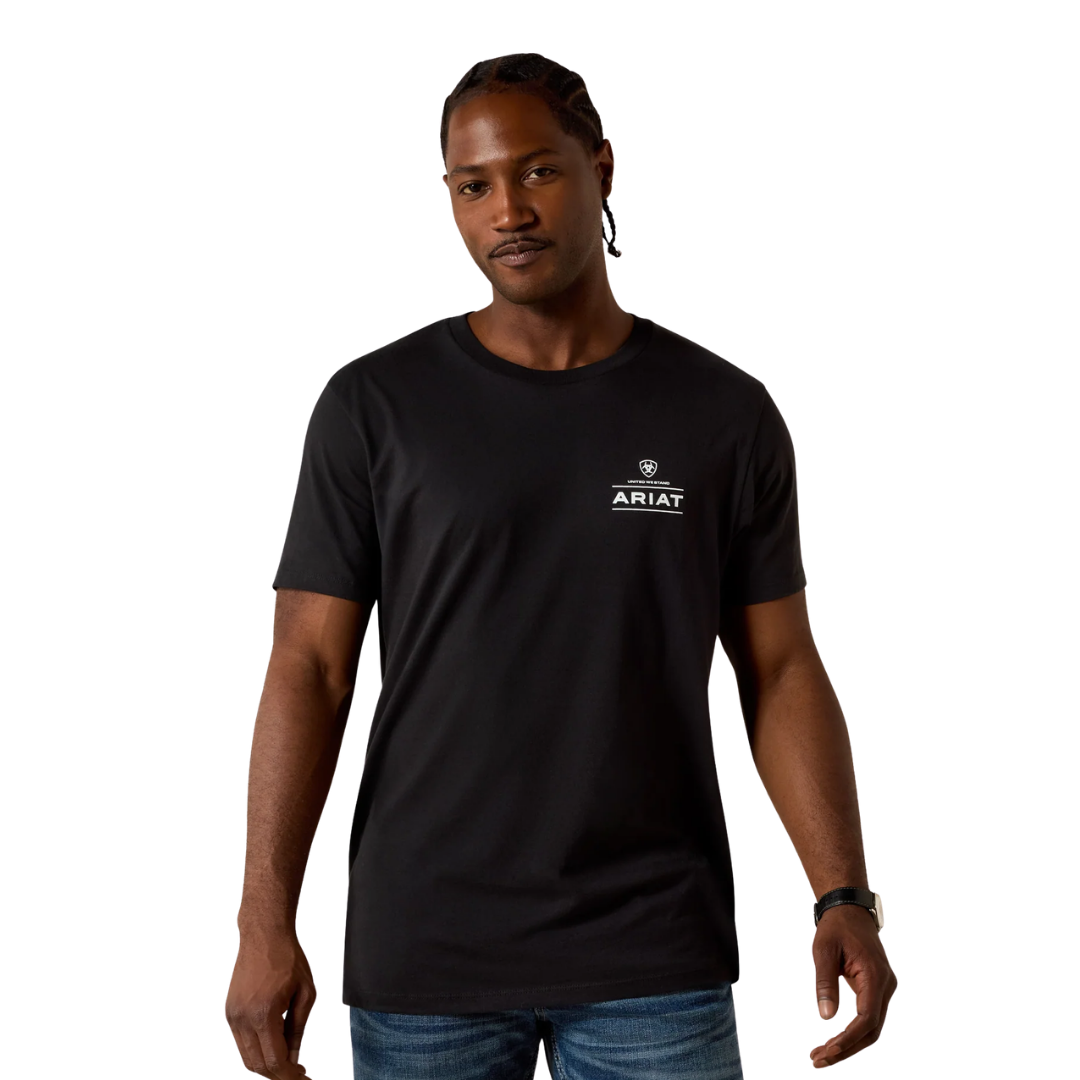 Ariat Men's Multichronos Buckle Black Tee Shirt