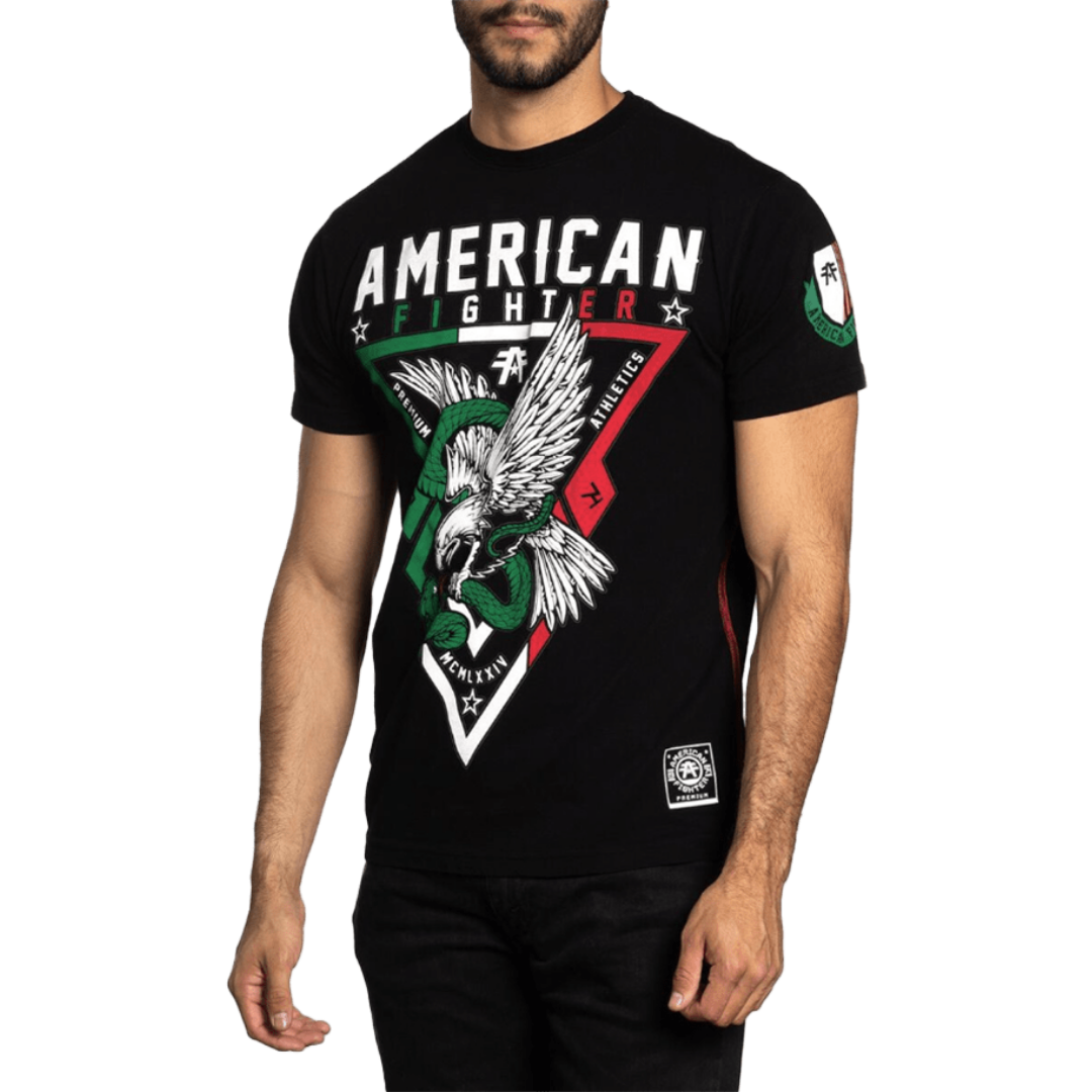 American Fighter Men's Laredo Crew Neck Black Tee Shirt