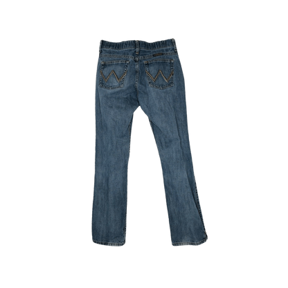 Wrangler Women's Cash No Gap Mid Rise Blue Jeans