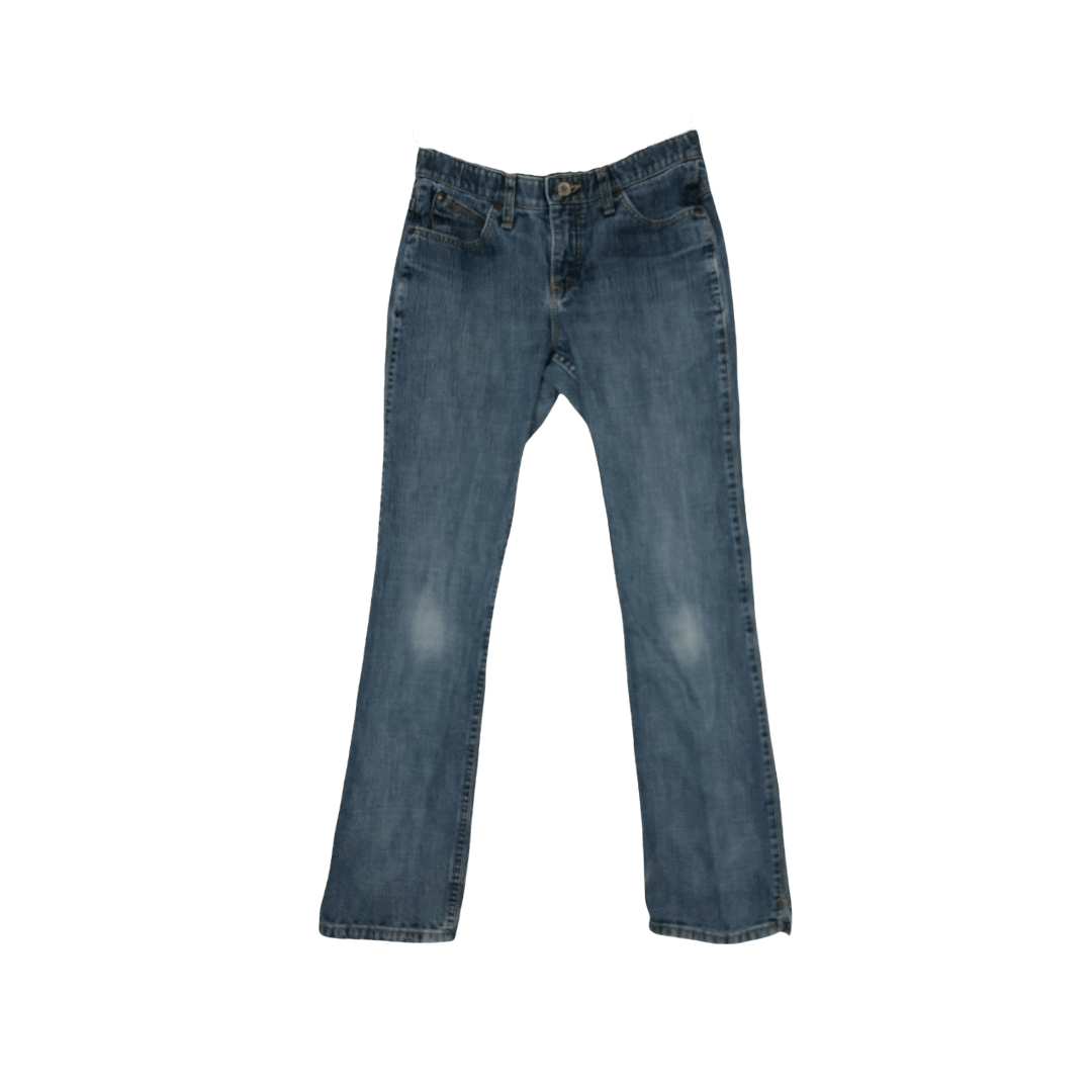 Wrangler Women's Cash No Gap Mid Rise Blue Jeans