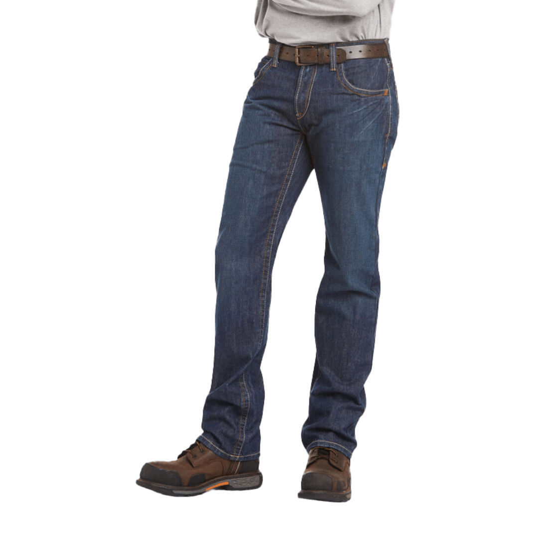 Ariat Men's M5 Straight Basic Stackable Straight Blue Jeans